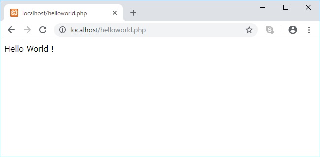 PHP 実行 Hello World の出力 プログラマカレッジ